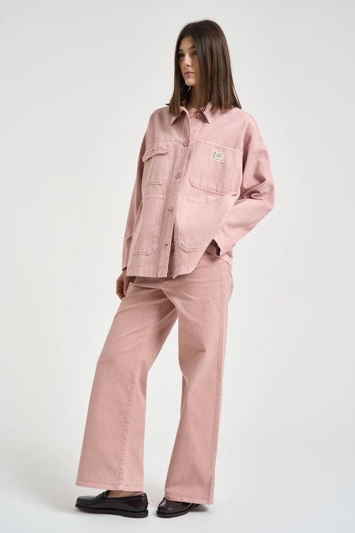 Giacca donna in denim rosa