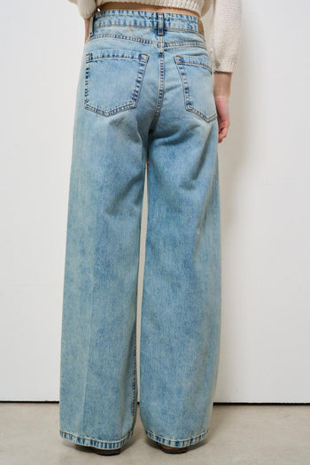 Jeans donna in denim medio gamba dritta - 4