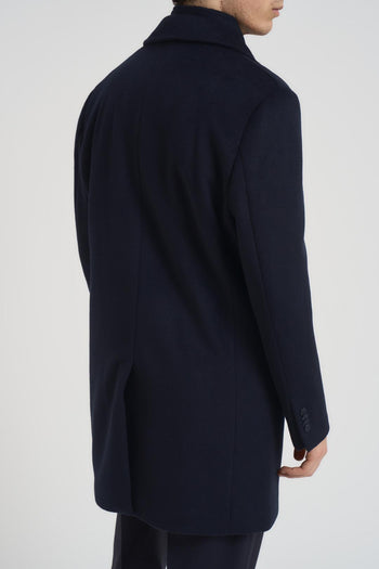 Cappotto uomo midi blu notte - 4