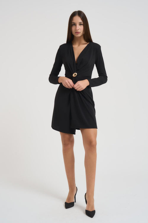 Abito donna con nodo nero