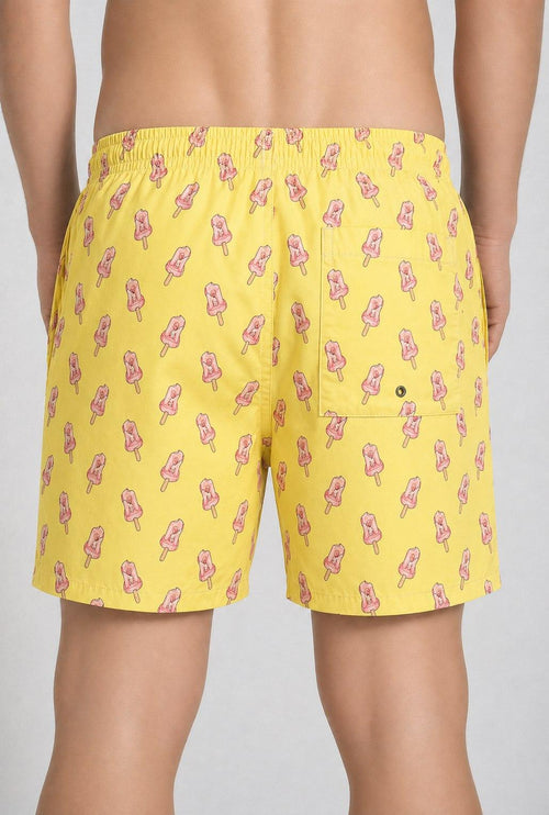 Costume uomo con gelati giallo - 2