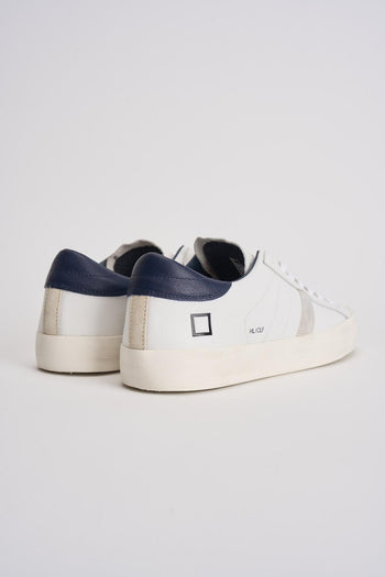 Sneakers uomo Hill low calf bianco e blu - 7