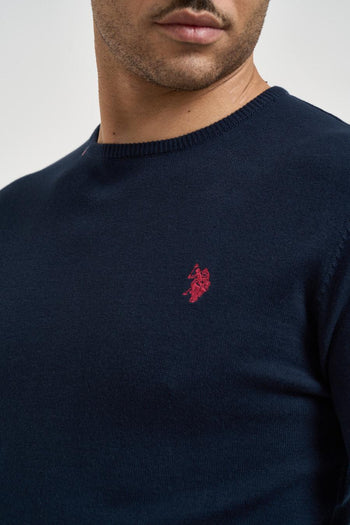 Maglia uomo girocollo blu - 3