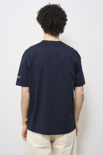 T-shirt uomo girocollo blu - 3