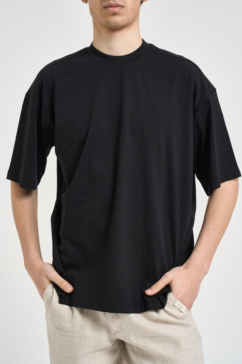 T-shirt uomo girocollo nera