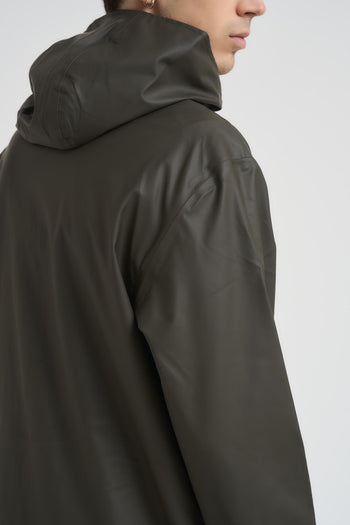 Giubbotto uomo impermeabile verde militare - 8