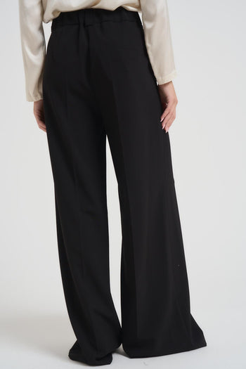 Pantalone donna a palazzo nero - 5