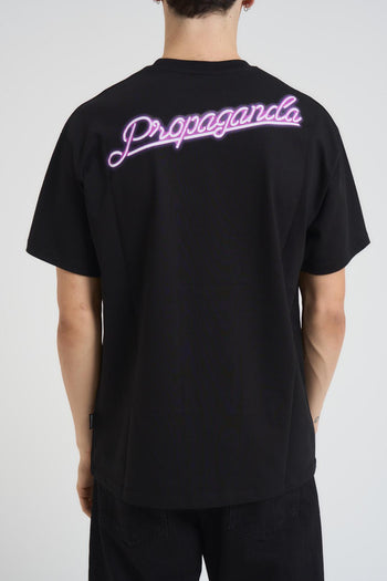 T-shirt uomo nera e viola - 3