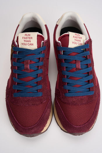 Sneakers uomo bordeaux e bianche - 8