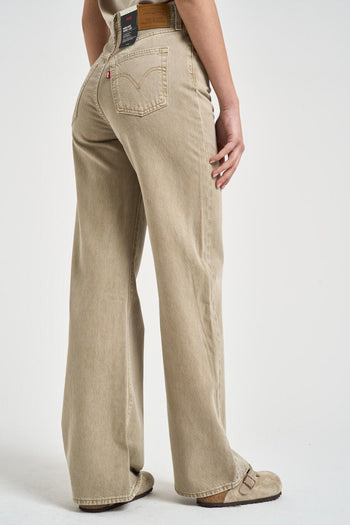 Jeans donna Ribcage in denim beige - 3