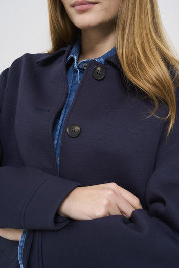 Midnight blue short women's jacket - 4