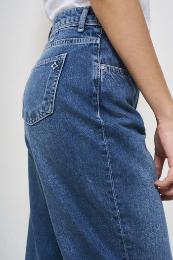 Jeans donna in denim scuro - 6