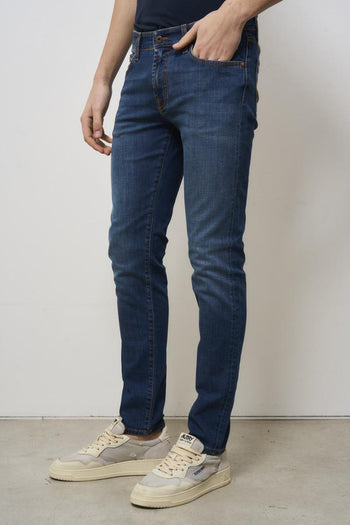 Jeans uomo skinny denim scuro - 3