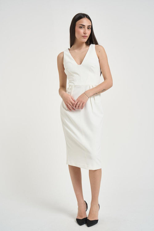 Abito donna midi bianco