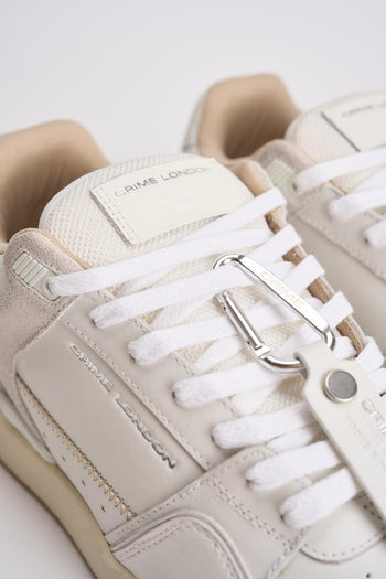 Sneakers uomo in pelle bianche - 5