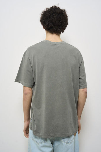Men's sage green crew neck T-shirt - 4