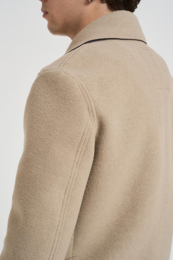 Cappotto uomo corto beige - 6