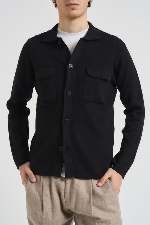 Cardigan uomo nero - 2