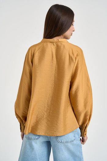 Blusa donna ocra - 4