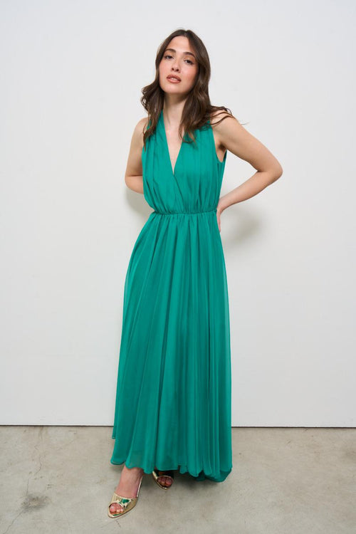 Abito donna lungo verde