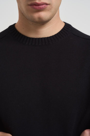 Maglia uomo girocollo nero - 3