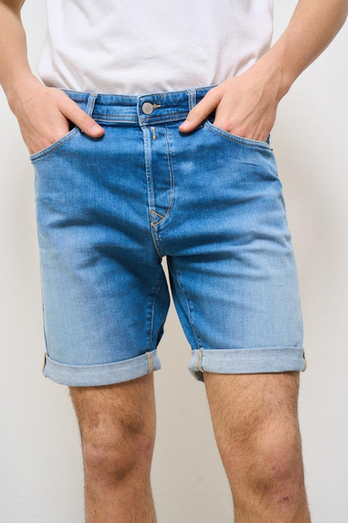 Bermuda uomo in denim medio - 2