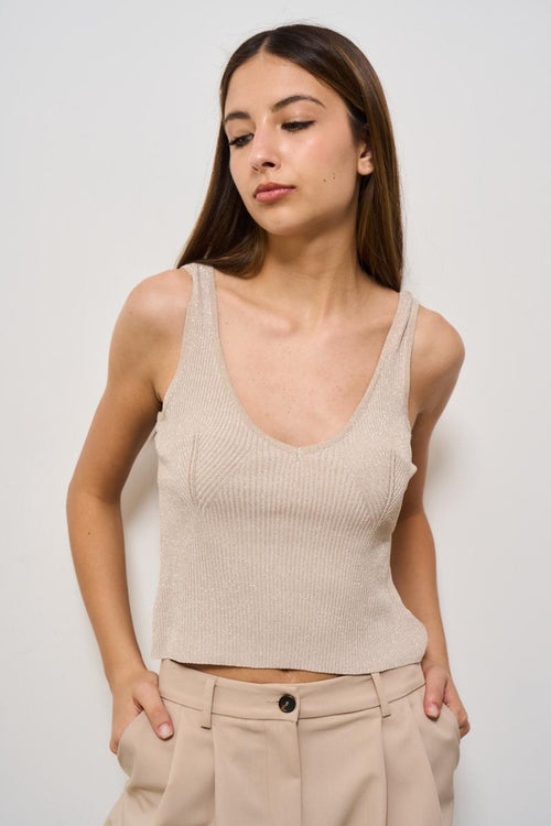 Top donna cropped rosa - 2