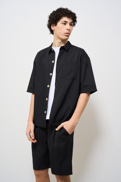 Camicia uomo nera