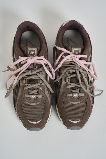 Sneakers donna 204L marrone e rosa - 5