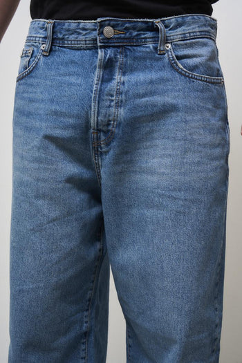 Jeans uomo regular fit in denim medio - 5