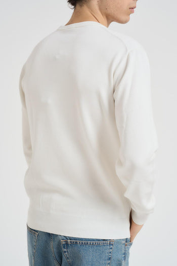 Maglia uomo girocollo bianca - 4