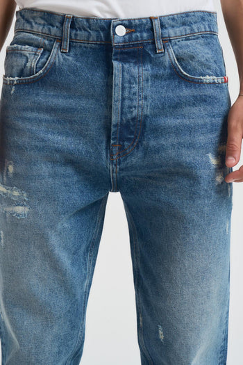 Jeans uomo effetto used - 4