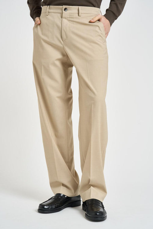 Pantalone uomo gamba dritta sabbia