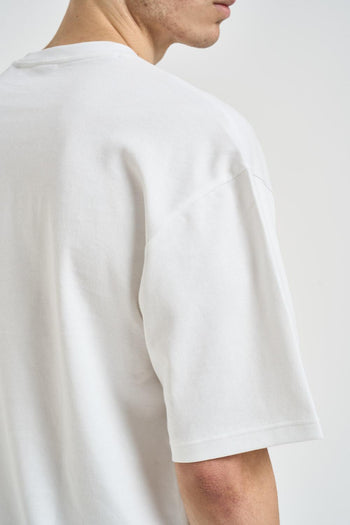 T-shirt uomo over bianca - 4