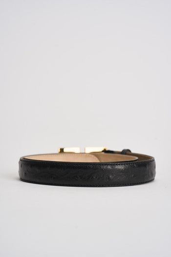 Cintura donna con logo nera - 3