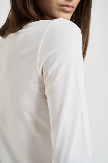 T-shirt donna maniche 3/4 bianca - 4
