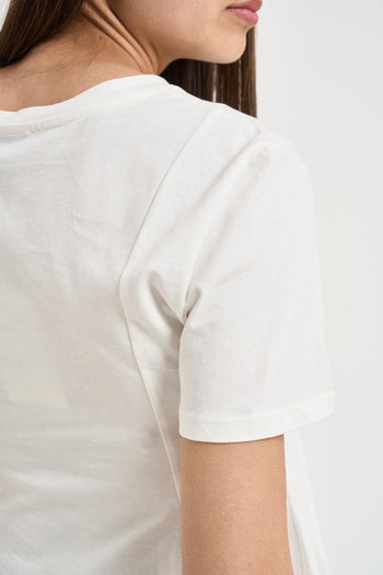 T-shirt donna fondo svasato bianca - 4