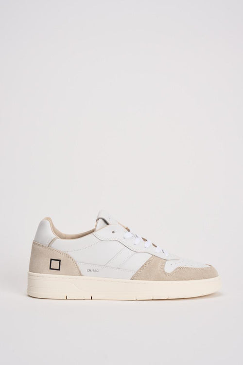 Sneakers uomo Court bianche e beige