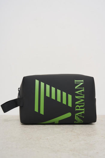 Black and green men's clutch bag - 5