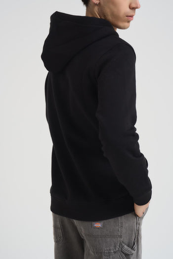 Felpa uomo con cappuccio nera - 4