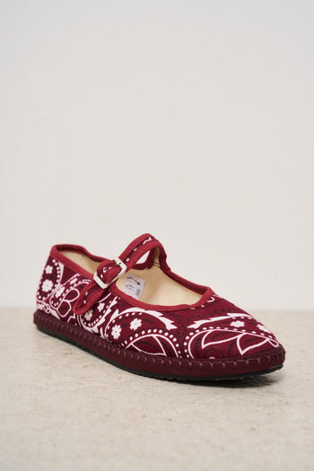 Ballerine donna fantasia bandana bordeaux - 3