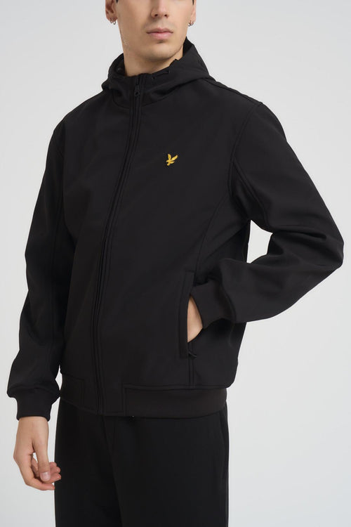 Giubbotto uomo con cappuccio nero