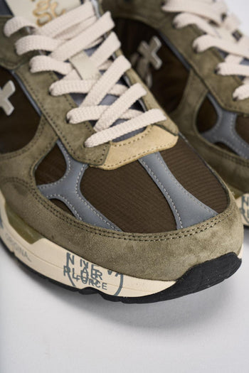 Sneakers uomo Mase in suede verde - 4