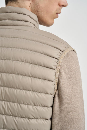 Gilet uomo piumino trapuntato beige - 7