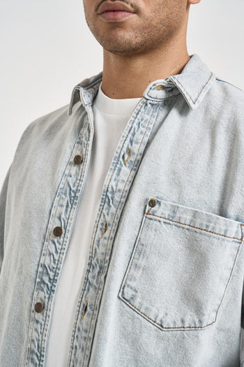 Giacca uomo in denim grigio - 3