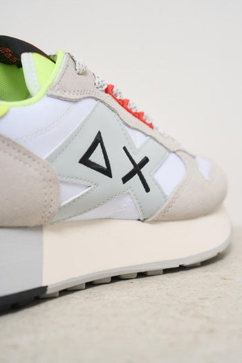 White and yellow men's sneakers - 9