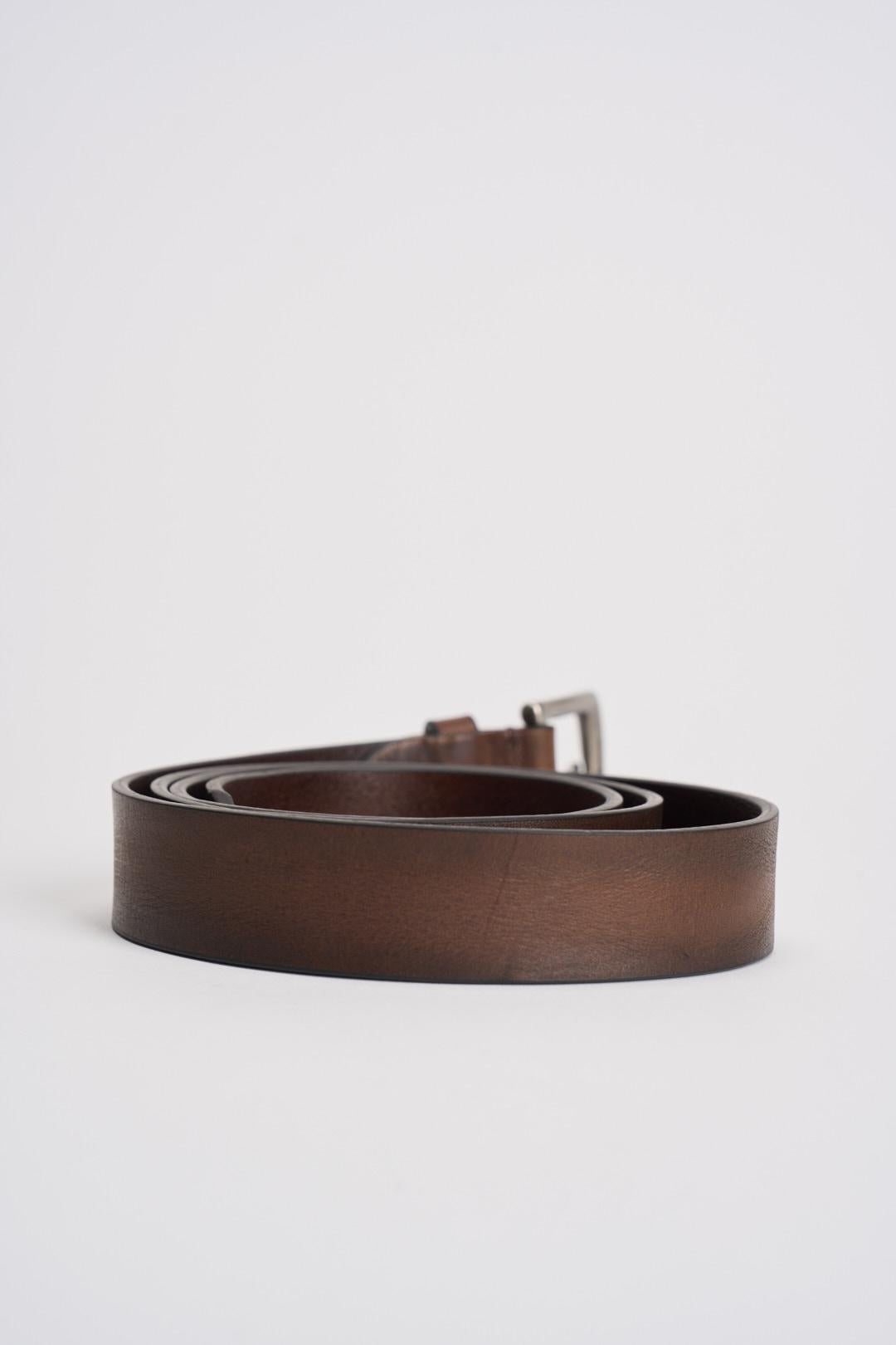 Cintura uomo in pelle marrone MRF254C024 MARRONE MINORONZONI 