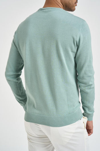 Maglia uomo girocollo verde acqua - 3