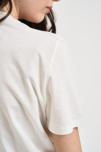 T-shirt donna bianca in cotone - 4