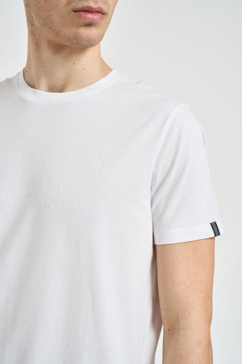 T-shirt uomo girocollo bianca - 2